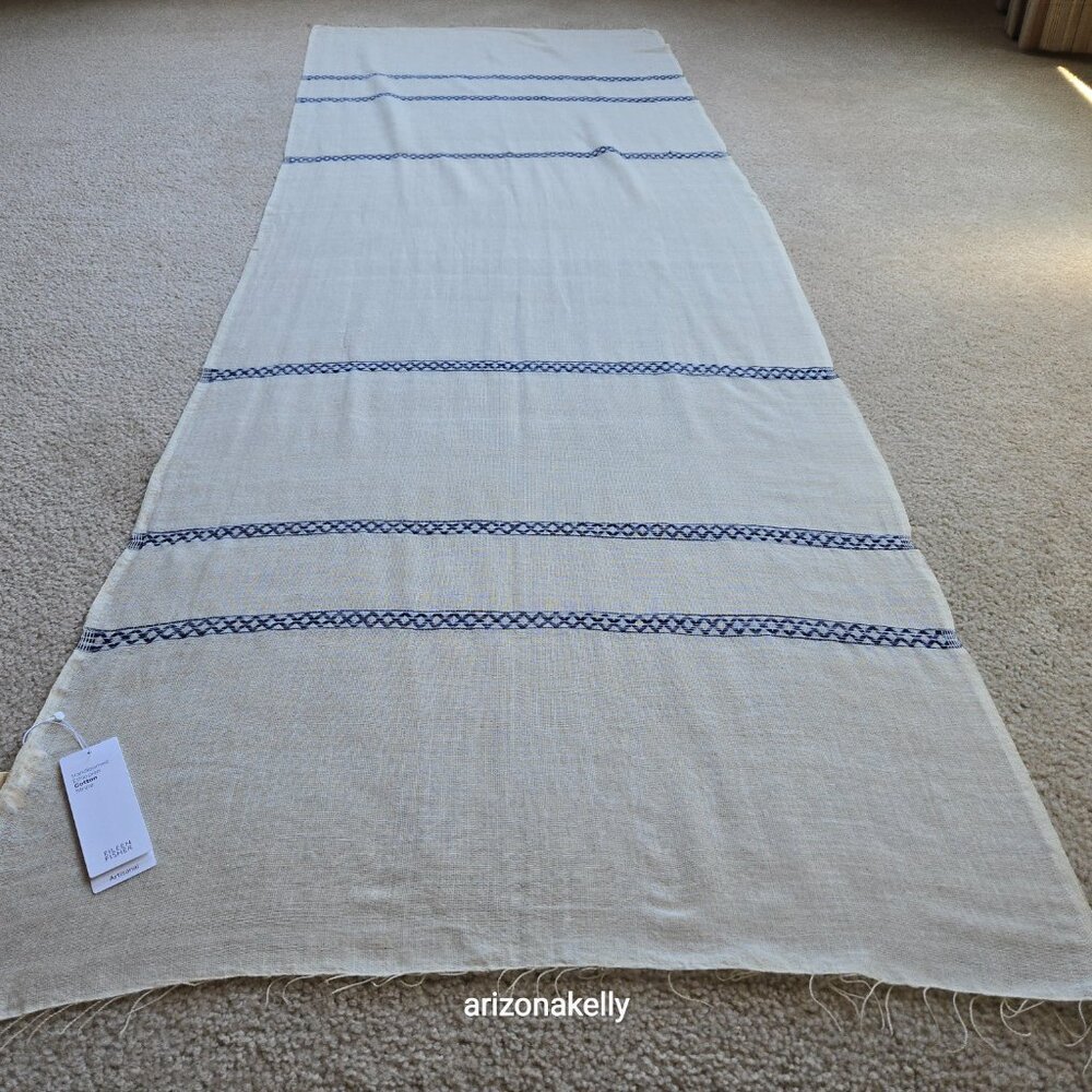 NWT Eileen Fisher Handloomed Ethiopian Artisan Cotton Scarf - Picture 7 of 16